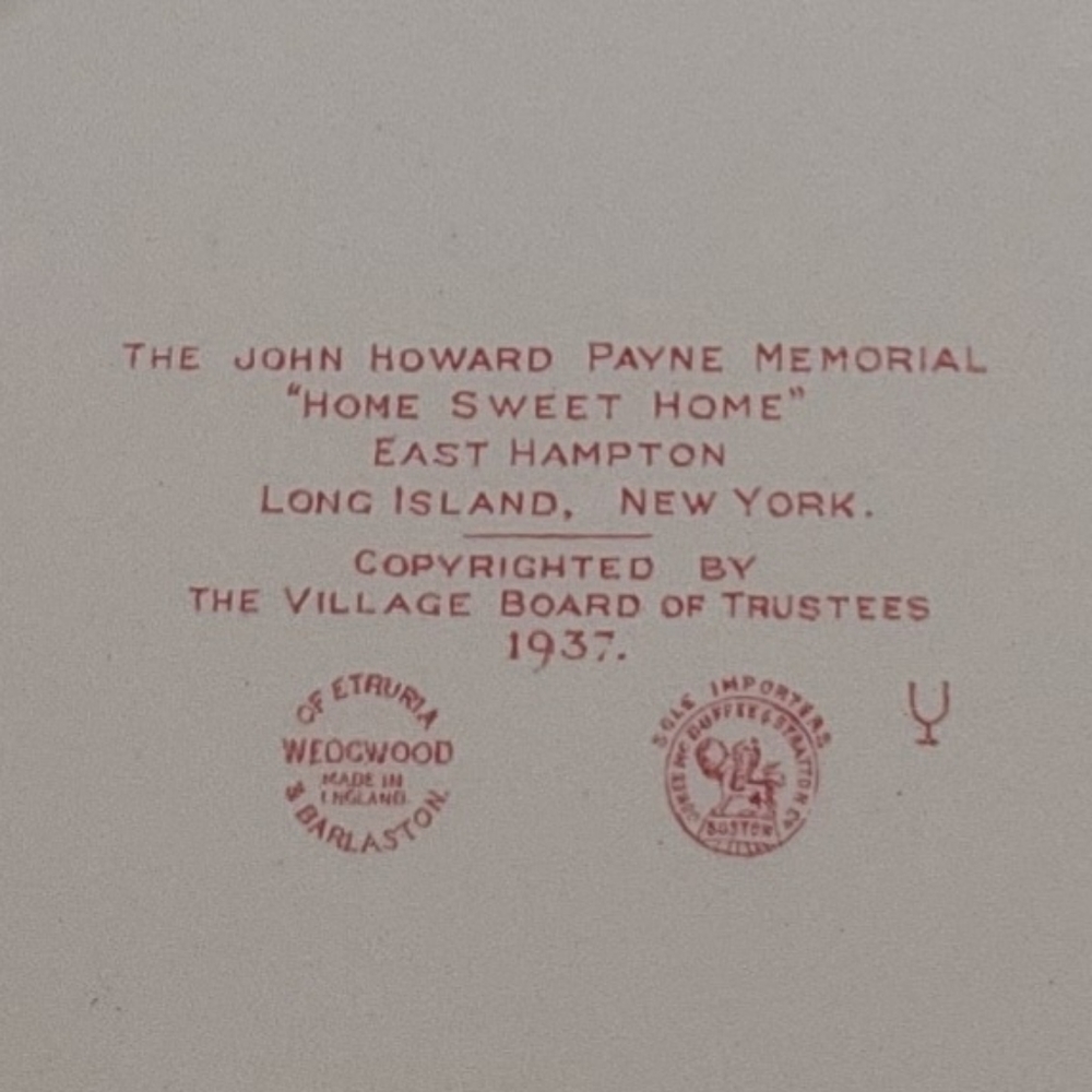 Wedgewood dinner plate,  Home Sweet Home scene- circa 1937 - Picture 2 of 2
